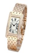 Cartier Damklocka WB710008 Tank Americaine Silverfärgad/18 karat