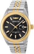 Invicta Herrklocka 38417 Aviator Svart/Gulguldtonat stål Ø43 mm