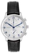 IWC Herrklocka IW371446 Portuguese Silverfärgad/Läder Ø40.9 mm