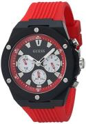 Guess Herrklocka GW0268G2 Poseidon Svart/Gummi Ø47 mm