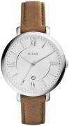 Fossil Damklocka ES3708 Jacqueline Silverfärgad/Läder Ø36 mm