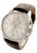 Hamilton Herrklocka H32716553 Jazzmaster Silverfärgad/Läder Ø44 mm