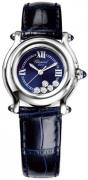 Chopard Damklocka 278245-3007 Happy Sport Blå/Läder Ø26 mm