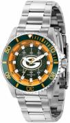 Invicta Damklocka 36928 Nfl Grön/Stål Ø38 mm