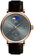 IWC Herrklocka IW516403 Portofino Grå/Läder Ø45 mm