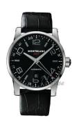 Montblanc Herrklocka 36065 Timewalker GMT Svart/Läder Ø42 mm