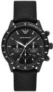 Emporio Armani Herrklocka AR11453 Mario Chrono Svart/Textil Ø43 mm