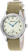 Invicta Herrklocka 37071 Vintage Beige/Textil Ø33 mm