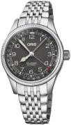 Oris 01 754 7749 4064-07 8 17 22 Aviation Svart/Stål Ø36 mm