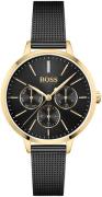 Hugo Boss Damklocka 1502601 Symphony Svart/Stål Ø38 mm