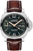 Panerai Herrklocka PAM00715 Luminor Grön/Läder Ø44 mm