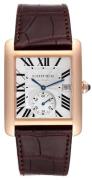 Cartier Herrklocka W5330001 Tank MC Silverfärgad/Läder