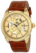 Invicta Herrklocka 17186 Specialty Gulguldstonad/Läder Ø42 mm