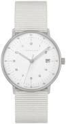 Junghans Damklocka 47/4050.04 Max Bill Vit/Textil Ø32.7 mm