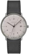 Junghans 59/2023.04 Max Bill Grå/Läder Ø38 mm