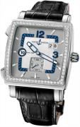 Ulysse Nardin Herrklocka 243-92B-601 Dual Time Silverfärgad/Läder