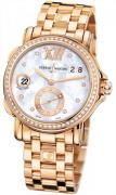 Ulysse Nardin Damklocka 246-22B-8-391 Dual Time Lady Vit/18 karat