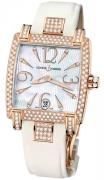 Ulysse Nardin Damklocka 136-91AC-691 Ladies Caprice Vit/Textil Ø34 mm