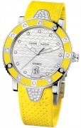 Ulysse Nardin Damklocka 8103-101E-3C-10.14 Ladies Diver Vit/Gummi