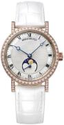 Breguet Damklocka 9088BR-52-964-DD0D Classique Vit/Läder Ø30 mm