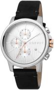 Esprit Herrklocka ES1G155L0015 Course Silverfärgad/Läder Ø42 mm