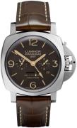 Panerai Herrklocka PAM00656 Luminor Brun/Läder Ø47 mm