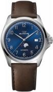 Glycine Herrklocka GL0385 Combat Classic Blå/Läder Ø40 mm