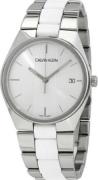 Calvin Klein Herrklocka K9E211K6 Silverfärgad/Gummi Ø40 mm