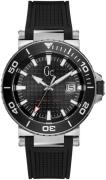 Guess Herrklocka Y36002G2 Collection Svart/Gummi Ø44 mm