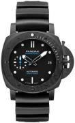 Panerai Herrklocka PAM01231 Submersible Svart/Gummi Ø42 mm