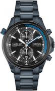 Hugo Boss Herrklocka 1513824 Globetrotter Svart/Stål Ø46 mm