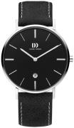 Danish Design Herrklocka IQ13Q1231 Dress Svart/Läder Ø40 mm