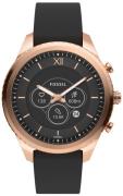 Fossil Damklocka FTW7064 Gen 6 Hybrid Svart/Läder Ø41 mm