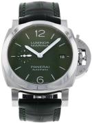 Panerai Herrklocka PAM01304 Luminor Grön/Läder Ø40 mm