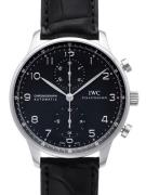 IWC Herrklocka IW371447 Portuguese Svart/Läder Ø40.9 mm