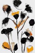 Poster Black Dry Flowers