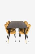 Furniture Fashion - Matgrupp Doris med Matstol Limhamn - Svart - Matgr...