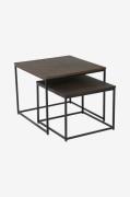 Nordic Furniture Group - Sidobord set Duett, fyrkant - Brun - Småbord ...