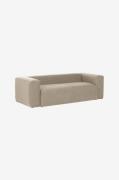 Kave Home - Soffa Blok 2-sits i chenille - Beige - 2-sits soffor - Frå...