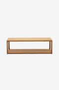 Kave Home - Soffbord massiv ek Maymai 140 x 70 cm - Brun - Soffbord - ...