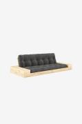 Karup Design - Base Bäddsoffa m. 2 sidolådor Tre sittplatser - Svart -...