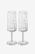 Koziol - Champagneglas 2-pack Club No. 14 100 ml - Transparent - Vingl...