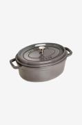 Staub - Gryta La Cocotte oval 33 cm, 6,7 l - Grå - Grytor & kastruller...