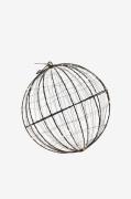 Konstsmide - Metallboll LED 30cm - Svart - Dekorativ julbelysning - Fr...