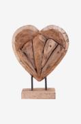 House Nordic - Dekorationhjärta Almada. - Brun - Prydnadssaker - Från ...
