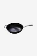 Skottsberg - Wokpanna i gjutjärn 34 cm - Svart - Stekpannor & grillpan...