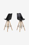 NORDFORM - Dima barstol 2-pack - Svart - Barstolar & pallar - Från Hom...