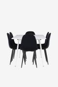 Venture Home - Silar Matbord med Polar Matstol - Svart - Matgrupper - ...