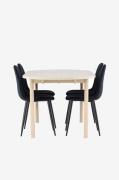 Venture Home - Andy matbord med Polar matstol - Svart - Matgrupper - F...