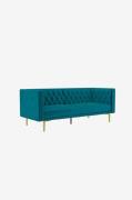 Dorel Home - Soffa 3 sittplatser Marseille - Grön - 3-sits soffor - Fr...
